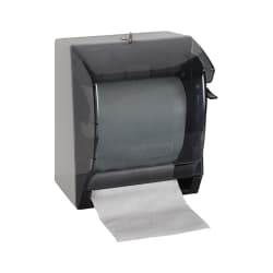 Winco TD-500 Surface Mount Roll Paper Towel Dispenser - Plastic, Black Replacement Image