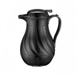 Winco VSW-64K 64 oz Beverage Server, Plastic, Black Replacement Image