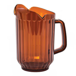 Winco WPCT-60A 60 oz Plastic Pitcher w/ (3) Spouts, Amber Replacement Image