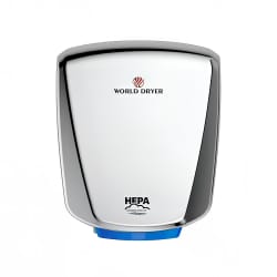 World Dryer Q-972A2 Automatic Hand Dryer w/ 12 Second Dry Time - Polished Sta... Replacement Image