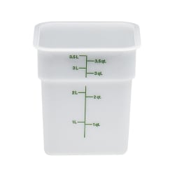 Cambro 4SFSP148 4 qt Square Food Storage Container - CamSquare®, Natural Whit... Replacement Image