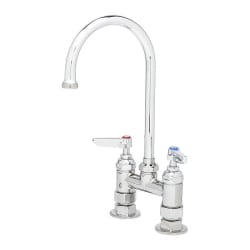 T&S B0325 Deck Mount Faucet - 6" Swivel Gooseneck Spout, 4" Centers Replacement Image
