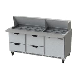 Beverage-Air SPED72HC-30M-4 72" Hydrocarbon Series Mega Top Sandwich/Sal... Replacement Image