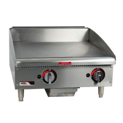 APW Wyott GGM-24S 24" Gas Griddle w/ Manual Controls - 1" Steel Pla... Replacement Image