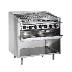 Bakers Pride F-72RS 72" Floor Model Gas Charbroiler w/ Stainless Steel R... Replacement Image