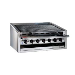 Bakers Pride L-60RS 60" Countertop Gas Charbroiler w/ Stainless Steel Ra... Replacement Image