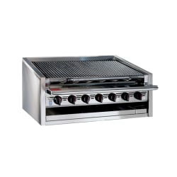 Bakers Pride L-60RS 60" Countertop Gas Charbroiler w/ Stainless Steel Ra... Replacement Image