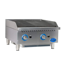 Globe GCB24G-CR 24" Gas Charbroiler w/ Cast Iron Grates - Convertible Replacement Image