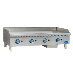 Globe GG48TG 48" Gas Griddle w/ Thermostatic Controls - 1" Steel Pl... Replacement Image