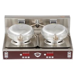 Wells WB-2E Double Classic American Waffle Maker w/ Cast Aluminum Grids, 1800... Replacement Image