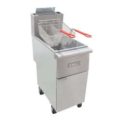 MoTak MGF4-P-C Gas Fryer - (1) 50 lb Vat, Floor Model, Liquid Propane Replacement Image