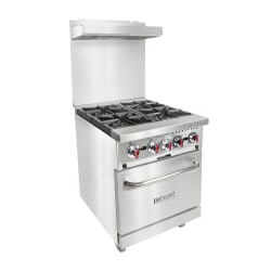 MoTak MR4-C-S-3 24" 4 Burner Gas Range - Standard Oven, Convertible Replacement Image