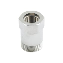 T&S 054X 3/8" Female Swivel Outlet Adapter - Brass, Chrome Plated Replacement Image