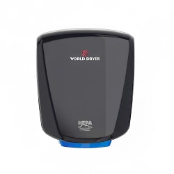 World Dryer Q-162A2 Automatic Hand Dryer w/ 12 Second Dry Time - Aluminum, Bl... Replacement Image