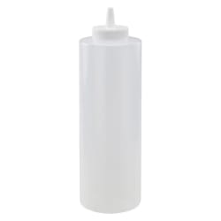 Winco PSB-24C 24 oz Plastic Squeeze Bottle, Clear Replacement Image