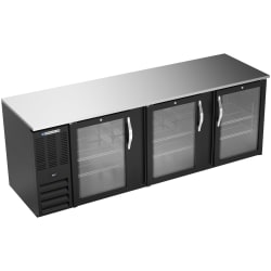 Beverage-Air BB94HC-G-B 95" Bar Refrigerator - 3 Swinging Glass Doors, B... Replacement Image
