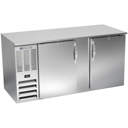 Beverage-Air BB68HC-S 69" Bar Refrigerator - 2 Swinging Solid Doors, Sta... Replacement Image
