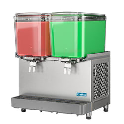 Crathco D25-4 Refrigerated Drink Dispenser w/ (2) 5 gal Bowls, Pre