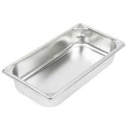 Vollrath 30322 Super Pan V®® Third Size Steam Pan - Stainless Steel Replacement Image