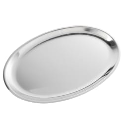 Winco SIZ-11 11" Oval Sizzling Platter, Stainless Replacement Image