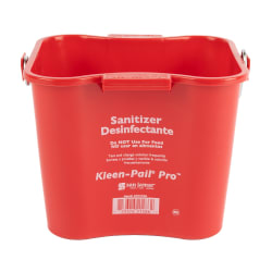 San Jamar KPP97RD 3 qt Kleen-Pail® Pro™ - Plastic, Red Replacement Image