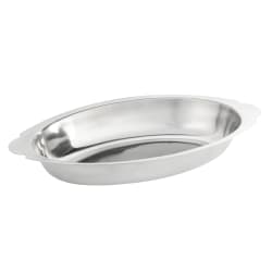 Winco ADO-15 15 oz. Oval, Stainless Rarebit Replacement Image