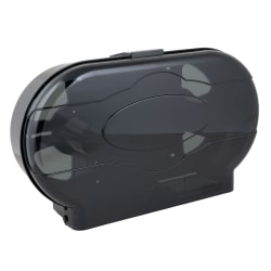 Winco TD-220 Double Toilet Paper Dispenser - Plastic, Black Replacement Image