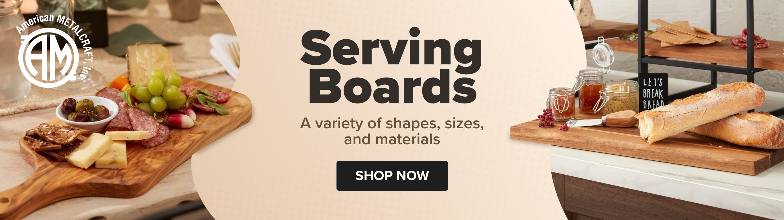 American Metalcraft serving boards