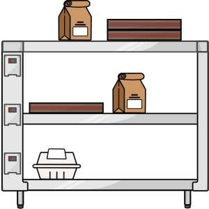 Food Lockers & Takeout Shelves