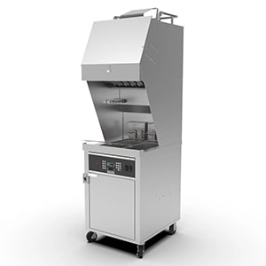 2014 Giles Electric Deep Fryer With Filter System & Auto Lift GEF-400- 208v  1/3P