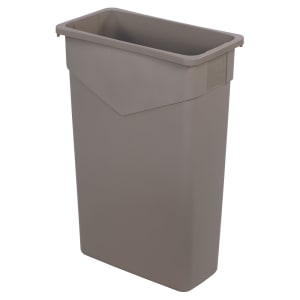 Carlisle 15 gallon Commercial Trash Can - Plastic, Rectangular