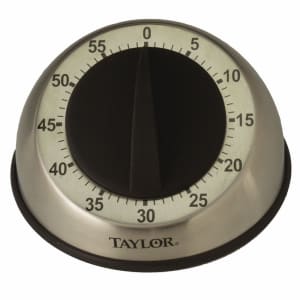 Taylor 5831N Large Number Easy Read 60-Minute Mechanical Timer – White