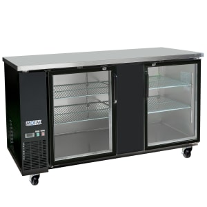 Migali C-BB72G-HC Three Door Back Bar Beer Cooler – Glass Merchandiser – New