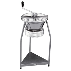 Louis Tellier Food Mill w/ Floor Stand, 15 qt Capacity, Tinned