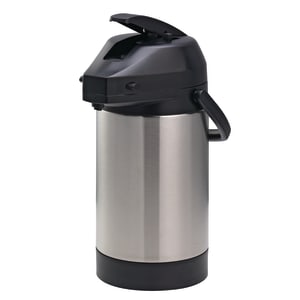 s vap Service Ideas SVAP30L Brushed Stainless Lever Lid Economy Airpot 3 Liter
