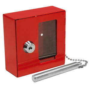 Barska Breakable Emergency Key Box with Attached Hammer - Steel