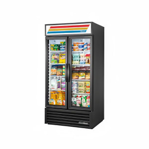 True GDM-69FC-HC-LD 3 Section Floral Cooler w/ Sliding Door
