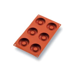 モンリーページ Matfer Bourgeat 257915 6 Compartment Muffin Mold, Silicone