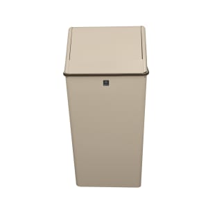 Witt 13 gal Indoor Decorative Trash Can - Metal, Stainless Steel
