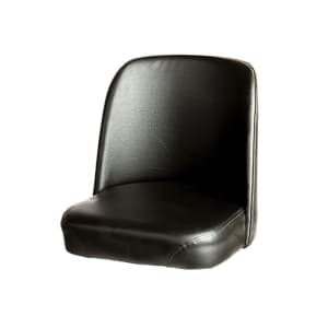 Oak Street Replacement Bucket Bar Stool Seat, Black Vinyl