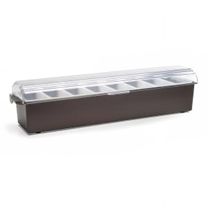 Vollrath 4746-06 (8) Compartment Bar Garnish Tray - Domed Lid