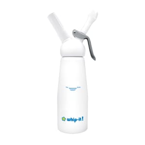 Whip-It! 1 liter Whipped Cream Dispenser w/ (3) Nozzles - Aluminum