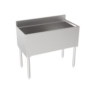 Krowne 18-GSB1 Silver Series Under Bar Glass Storage Unit - Open