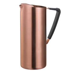 OLDMOUNTAIN 480深型 COPPER BRASS STAINLESS Service Ideas 64 1/5 oz Water Pitcher w/ Ice Guard - Stainless