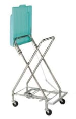 Csl 5055 Adjule Laundry Bag Stand W Self Closing Plastic Cover
