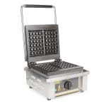 Gold Medal 5025 Single Classic Belgian Waffle Maker w/ Stainless Steel ...