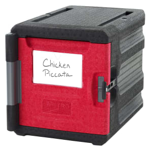 001-ML300 Mightylite™ Insulated Food Carrier -  45 qt w/ (4) Pan Capacity, Black/Red