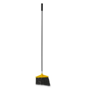 10-Inch Head Width Rubbermaid Commercial Jumbo Smooth Sweep Polypropylene Angle Broom with Black Metal Handle FG638906BLA Black