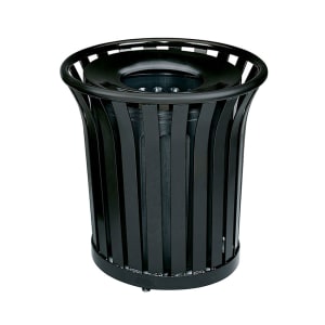 Rubbermaid Commercial 55 gal. Plastic Round Trash Can, Blue 1779732
