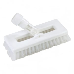 Carlisle Sanitary Maintenance Products 36531027 Swivel Scrub Floor Brushes,  Swivel Scrub® Power Scrub With Nylon Grit Bristles 8 - Rust, 12 Each/Case.